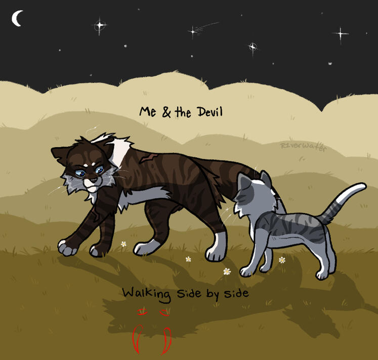 Hawkfrost and Ivypaw from Warriors